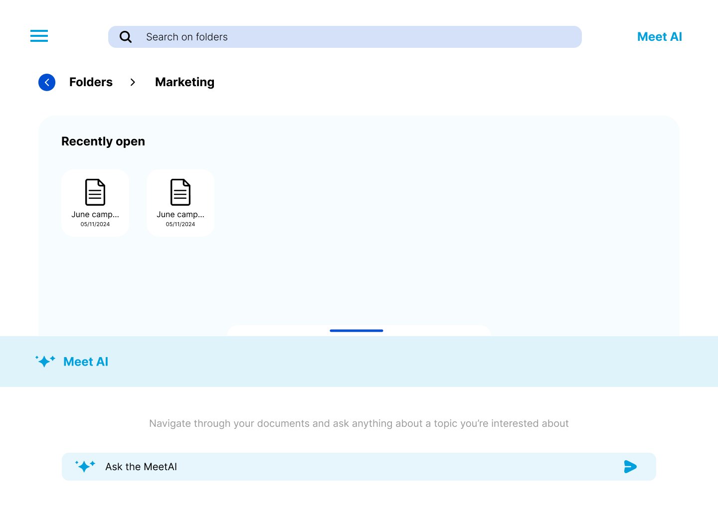 Folders - Marketing projects